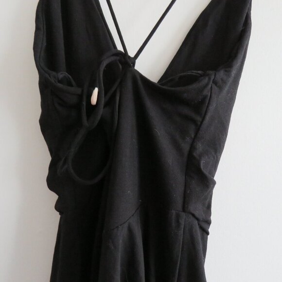 FREE PEOPLE X INDAH BODY Ice Dancer Slip Mini Dress in Black - Size 3 / Large - Picture 11 of 13